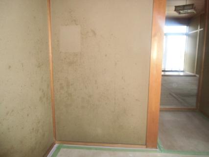 カビや汚れが目立つ和室の壁