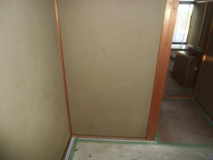 清掃後の和室の壁